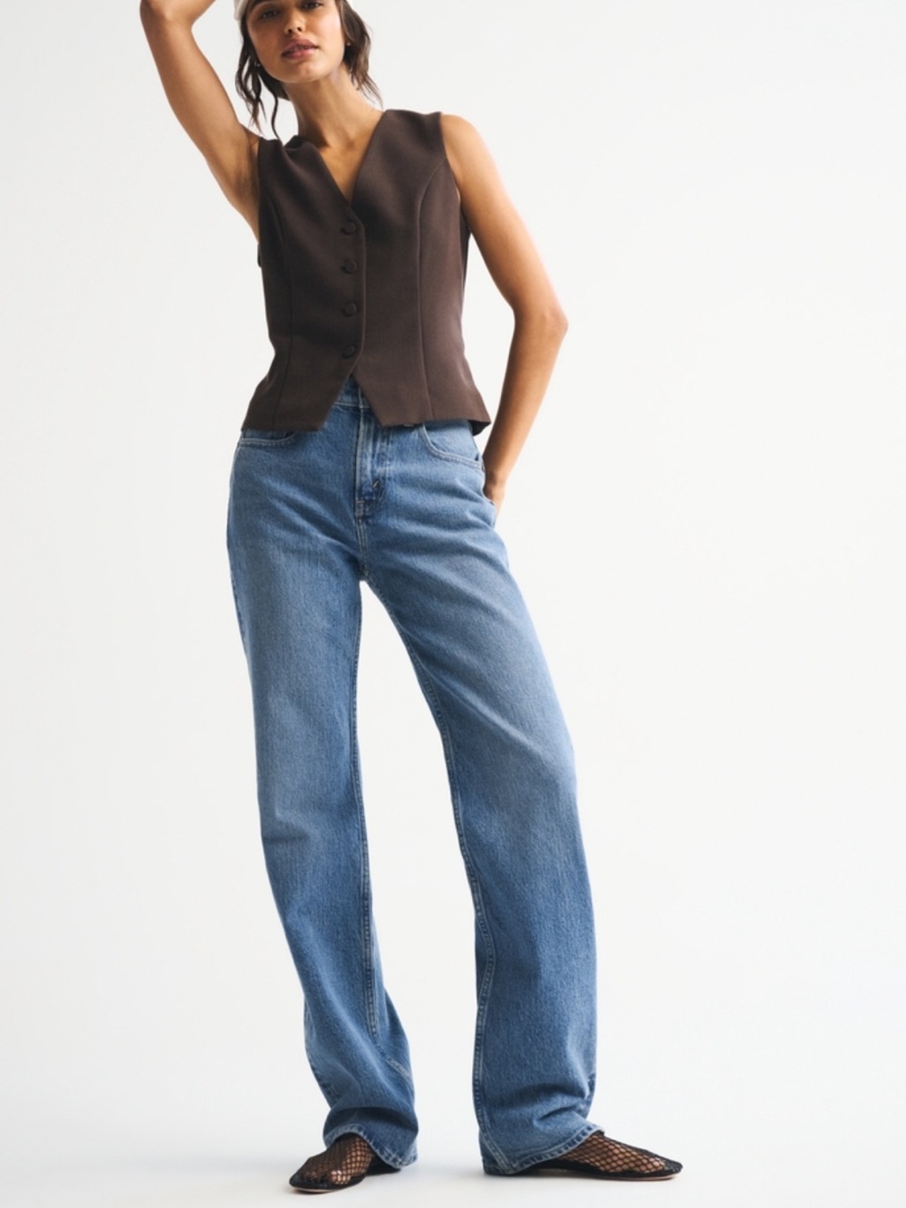 Abercrombie 90’s Relaxed High Rise Jean (Curve Love)
